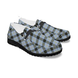 ScotsTee Shop Scottish Baxter of Balgavies Ancient Tartan Plaid Canvas Loafer Shoes