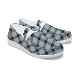 ScotsTee Shop Scottish Baxter of Balgavies Ancient Tartan Plaid Canvas Loafer Shoes