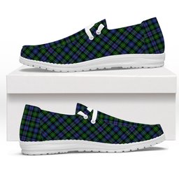 ScotsTee Shop Scottish Baillie Hunting Tartan Plaid Canvas Loafer Shoes