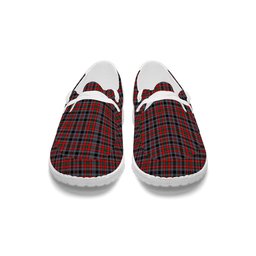 ScotsTee Shop Scottish Borthwick Modern Tartan Plaid Canvas Loafer Shoes