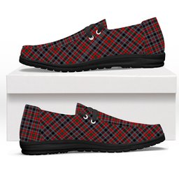 ScotsTee Shop Scottish Borthwick Modern Tartan Plaid Canvas Loafer Shoes