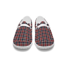 ScotsTee Shop Scottish Bell Border (Bell Southern Bell) Modern Tartan Plaid Canvas Loafer Shoes
