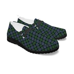 ScotsTee Shop Scottish Black Watch Coarse Kilt Ancient Tartan Plaid Canvas Loafer Shoes