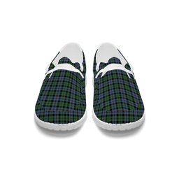 ScotsTee Shop Scottish Black Watch Coarse Kilt Ancient Tartan Plaid Canvas Loafer Shoes