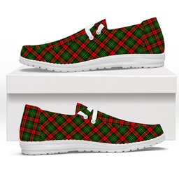 ScotsTee Shop Scottish Blackstock Tartan Plaid Canvas Loafer Shoes