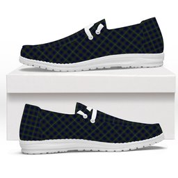 ScotsTee Shop Scottish Bruce of Crionaich Tartan Plaid Canvas Loafer Shoes