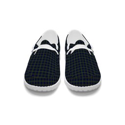 ScotsTee Shop Scottish Bruce of Crionaich Tartan Plaid Canvas Loafer Shoes