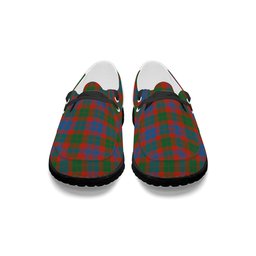 ScotsTee Shop Scottish Black Watch Pipe Band Ancient Tartan Plaid Canvas Loafer Shoes