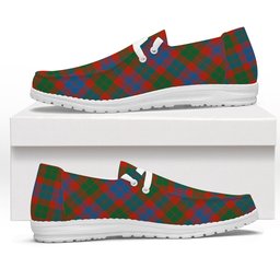 ScotsTee Shop Scottish Black Watch Pipe Band Ancient Tartan Plaid Canvas Loafer Shoes