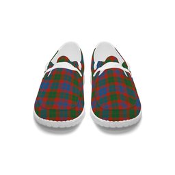 ScotsTee Shop Scottish Black Watch Pipe Band Ancient Tartan Plaid Canvas Loafer Shoes
