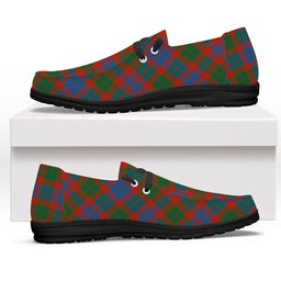 ScotsTee Shop Scottish Black Watch Pipe Band Ancient Tartan Plaid Canvas Loafer Shoes