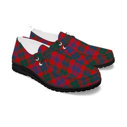 ScotsTee Shop Scottish Black Watch Pipe Band Modern Tartan Plaid Canvas Loafer Shoes