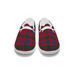 ScotsTee Shop Scottish Black Watch Pipe Band Modern Tartan Plaid Canvas Loafer Shoes