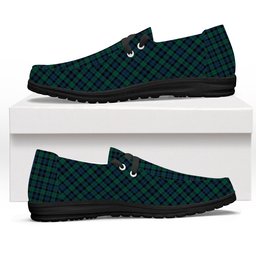 ScotsTee Shop Scottish Black Watch #3 Modern Tartan Plaid Canvas Loafer Shoes