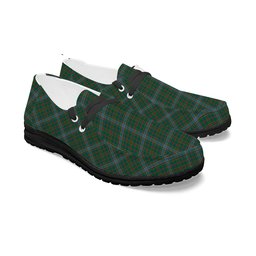 ScotsTee Shop Scottish Balfour Hunting Modern Tartan Plaid Canvas Loafer Shoes