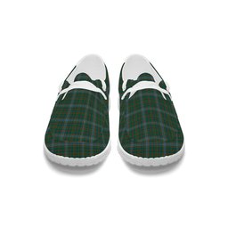 ScotsTee Shop Scottish Balfour Hunting Modern Tartan Plaid Canvas Loafer Shoes