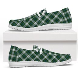 ScotsTee Shop Scottish Black Watch Dress Ancient Tartan Plaid Canvas Loafer Shoes