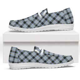 ScotsTee Shop Scottish Bell of the Borders Ancient Tartan Plaid Canvas Loafer Shoes