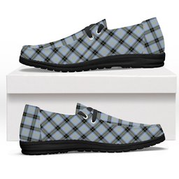 ScotsTee Shop Scottish Bell of the Borders Ancient Tartan Plaid Canvas Loafer Shoes