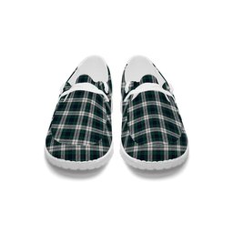 ScotsTee Shop Scottish Black Watch Dress Modern Tartan Plaid Canvas Loafer Shoes