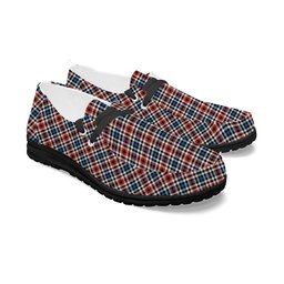 ScotsTee Shop Scottish Bell Border (Bell Southern Bell) Ancient Tartan Plaid Canvas Loafer Shoes