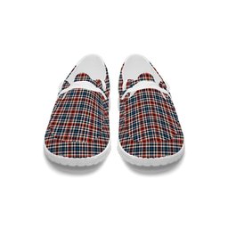 ScotsTee Shop Scottish Bell Border (Bell Southern Bell) Ancient Tartan Plaid Canvas Loafer Shoes