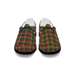 ScotsTee Shop Scottish Buchanan 1800 Tartan Plaid Canvas Loafer Shoes