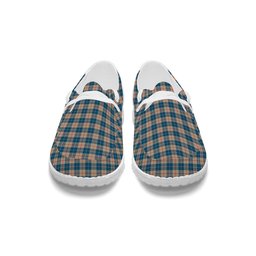 ScotsTee Shop Scottish Barclay Hunting #2 Modern Clan Tartan Plaid Canvas Loafer Shoes