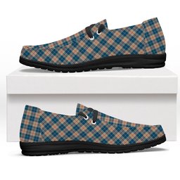 ScotsTee Shop Scottish Barclay Hunting #2 Modern Clan Tartan Plaid Canvas Loafer Shoes