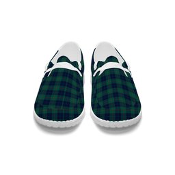 ScotsTee Shop Scottish Barclay Hunting Modern Tartan Plaid Canvas Loafer Shoes