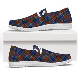 ScotsTee Shop Scottish Beattie (Beatty) Modern Tartan Plaid Canvas Loafer Shoes