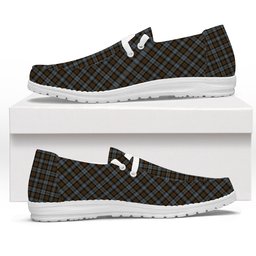 ScotsTee Shop Scottish BlackWatch Weathered Tartan Plaid Canvas Loafer Shoes