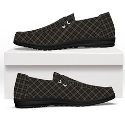 ScotsTee Shop Scottish BlackWatch Weathered Tartan Plaid Canvas Loafer Shoes