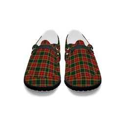 ScotsTee Shop Scottish Buchanan of Leny Tartan Plaid Canvas Loafer Shoes