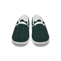 ScotsTee Shop Scottish Black Watch #3 Ancient Tartan Plaid Canvas Loafer Shoes
