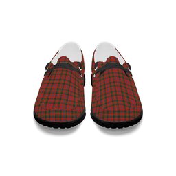 ScotsTee Shop Scottish Brown of Castledean (Broun of Castledean) Ancient Tartan Plaid Canvas Loafer Shoes