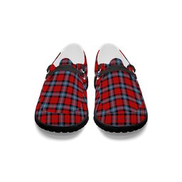 ScotsTee Shop Scottish Baillie of Polkemmet Red Modern Tartan Plaid Canvas Loafer Shoes