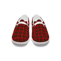 ScotsTee Shop Scottish Brodie Red Modern Tartan Plaid Canvas Loafer Shoes