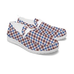 ScotsTee Shop Scottish Boswell Dress Modern Tartan Plaid Canvas Loafer Shoes
