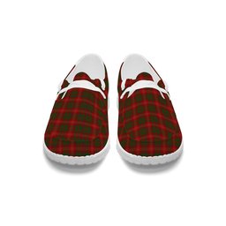 ScotsTee Shop Scottish Burns 1930 Tartan Plaid Canvas Loafer Shoes