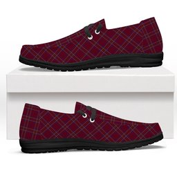 ScotsTee Shop Scottish Burnett of Leys Hunting Tartan Plaid Canvas Loafer Shoes