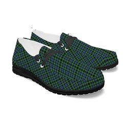 ScotsTee Shop Scottish Campbell of Argyll 1815 Ancient 2 Tartan Plaid Canvas Loafer Shoes