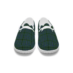 ScotsTee Shop Scottish Campbell of Argyll 1815 Ancient 2 Tartan Plaid Canvas Loafer Shoes
