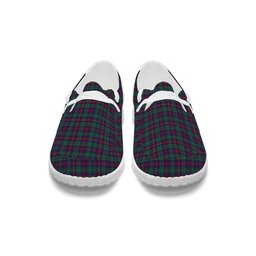 ScotsTee Shop Scottish Cairns of Finavon Modern Tartan Plaid Canvas Loafer Shoes
