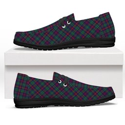 ScotsTee Shop Scottish Cairns of Finavon Modern Tartan Plaid Canvas Loafer Shoes