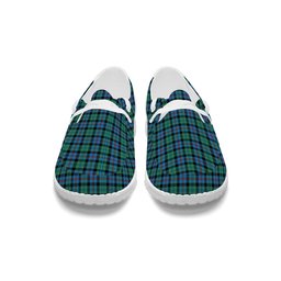 ScotsTee Shop Scottish Campbel of Cawdor Ancient Tartan Plaid Canvas Loafer Shoes