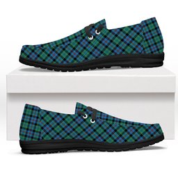ScotsTee Shop Scottish Campbel of Cawdor Ancient Tartan Plaid Canvas Loafer Shoes