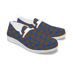 ScotsTee Shop Scottish Carlisle Ancient Tartan Plaid Canvas Loafer Shoes