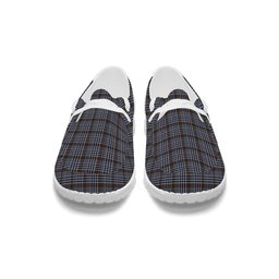 ScotsTee Shop Scottish Carnegie Check Modern Tartan Plaid Canvas Loafer Shoes