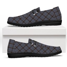 ScotsTee Shop Scottish Carnegie Check Modern Tartan Plaid Canvas Loafer Shoes